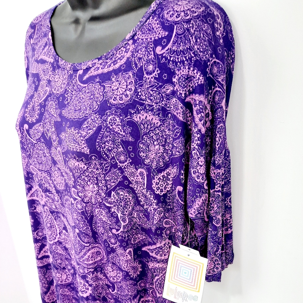 LuLaroe XXSmall Purple Hi-Low Tunic Long Tee NWT